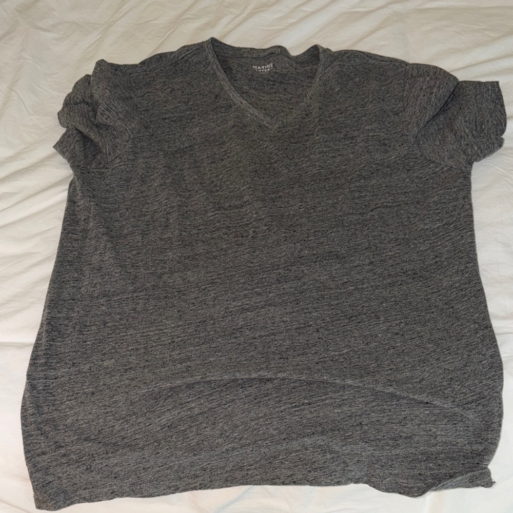 Marine Layer Men's Heather Gray Short Sleeve Tee